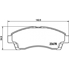 8DB 355 020-461 HELLA PAGID Комплект тормозных колодок, дисковый тормоз