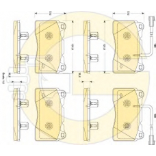 6118889 GIRLING Комплект тормозных колодок, дисковый тормоз