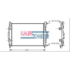 0910021 KUHLER SCHNEIDER Радиатор, охлаждение двигател