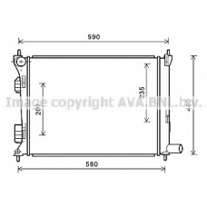 HY2277 AVA Радиатор, охлаждение двигателя