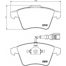 8DB 355 011-621 HELLA Комплект тормозных колодок, дисковый тормоз