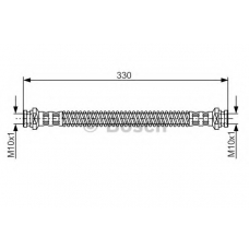 1 987 481 254 BOSCH Тормозной шланг