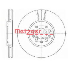 6544.10 METZGER Тормозной диск