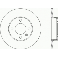 BDA1573.10 OPEN PARTS Тормозной диск