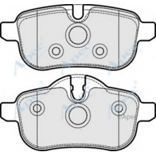 PAD1740 APEC Комплект тормозных колодок, дисковый тормоз