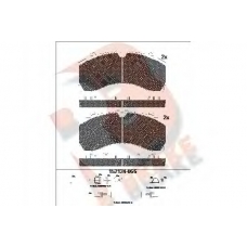 RB2124-066 R BRAKE Комплект тормозных колодок, дисковый тормоз