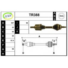 TR388 SERA Приводной вал