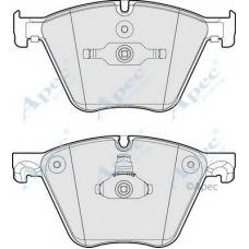 PAD1750 APEC Комплект тормозных колодок, дисковый тормоз