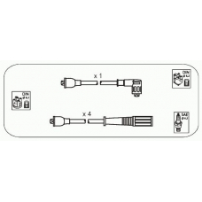 RB3 JANMOR Комплект проводов зажигания