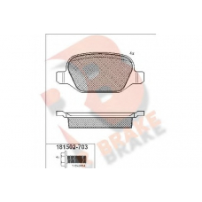 RB1502-703 R BRAKE Комплект тормозных колодок, дисковый тормоз