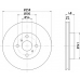 MDC1318 MINTEX Тормозной диск