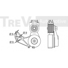 SK008368/9 SK Натяжная планка, поликлиновой ремень