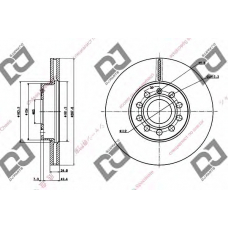 BD1326 DJ PARTS Тормозной диск