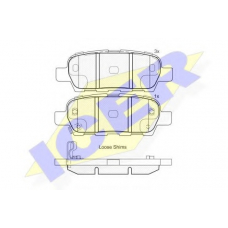 181838 ICER Комплект тормозных колодок, дисковый тормоз