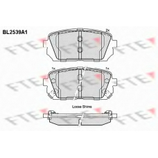 BL2539A1 FTE Комплект тормозных колодок, дисковый тормоз