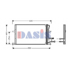 092360N AKS DASIS Конденсатор, кондиционер