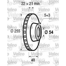 186509 VALEO Тормозной диск