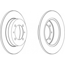 DDF409-1 FERODO Тормозной диск