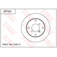 DF7370 TRW Тормозной диск