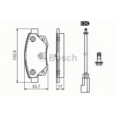 0 986 494 171 BOSCH Комплект тормозных колодок, дисковый тормоз