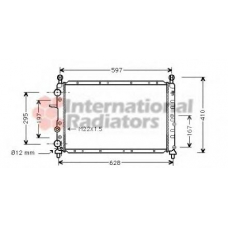 01002051 VAN WEZEL Радиатор, охлаждение двигателя