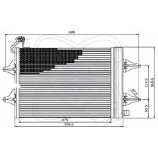 30A0009 ELECTRO AUTO Конденсатор, кондиционер