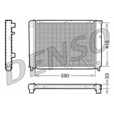 DRM33031 DENSO Радиатор, охлаждение двигателя