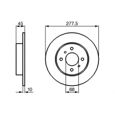 0 986 479 105 BOSCH Тормозной диск