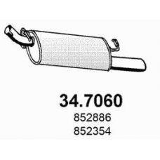34.7060 ASSO Глушитель выхлопных газов конечный