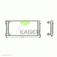 31-0186 KAGER Радиатор, охлаждение двигателя