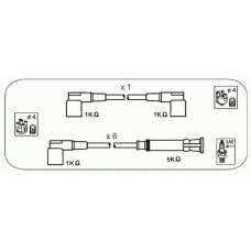 HR8 JANMOR Комплект проводов зажигания