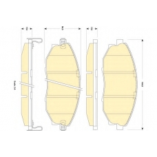 6141799 GIRLING Комплект тормозных колодок, дисковый тормоз
