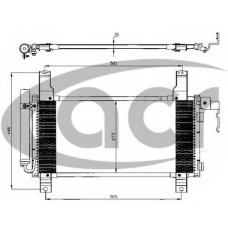 300510 ACR Конденсатор, кондиционер