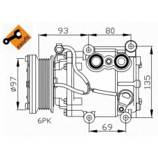 32247G NRF Компрессор, кондиционер