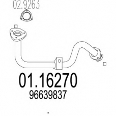 01.16270 MTS Труба выхлопного газа