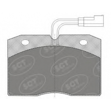 SP 604 SCT Комплект тормозных колодок, дисковый тормоз