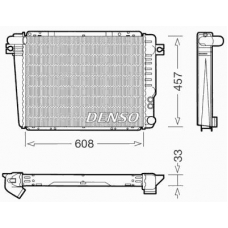 DRM05072 DENSO Радиатор, охлаждение двигателя