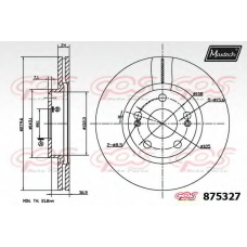 875327.6880 MAXTECH Тормозной диск