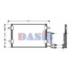 482290N AKS DASIS Конденсатор, кондиционер