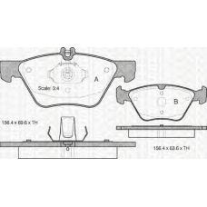 8110 23014 TRIDON Brake pads - front