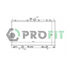 PR 4010A1 PROFIT Радиатор, охлаждение двигателя