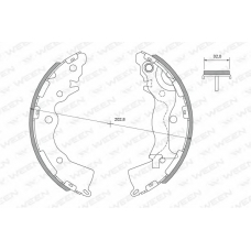 152-2468 WEEN Комплект тормозных колодок