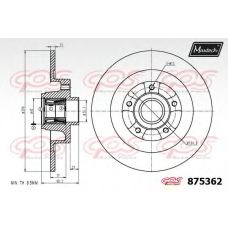 875362.0005 MAXTECH Тормозной диск