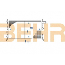 2110402 BEHR Radiator