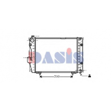 120490N AKS DASIS Радиатор, охлаждение двигателя