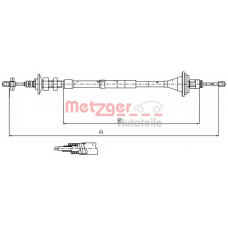 11.2911 METZGER Трос, управление сцеплением