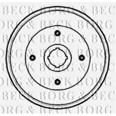 BBR7103 BORG & BECK Тормозной барабан