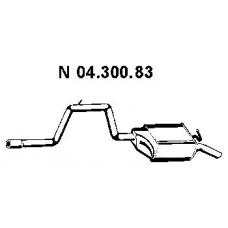 04.300.83 EBERSPACHER Глушитель выхлопных газов конечный