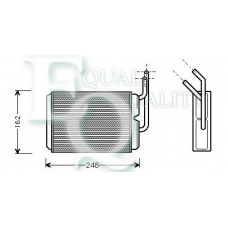 RR0025 EQUAL QUALITY Теплообменник, отопление салона