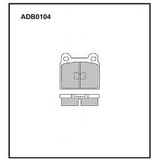 ADB0104 Allied Nippon Тормозные колодки